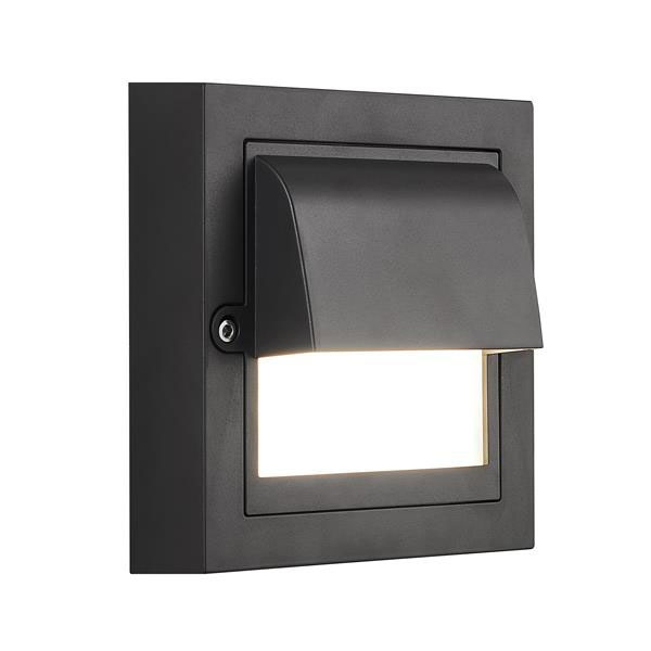 Απλίκα Led Εξωτερικού Χώρου Eurolamp Senario 145-52125 Black 3CCT