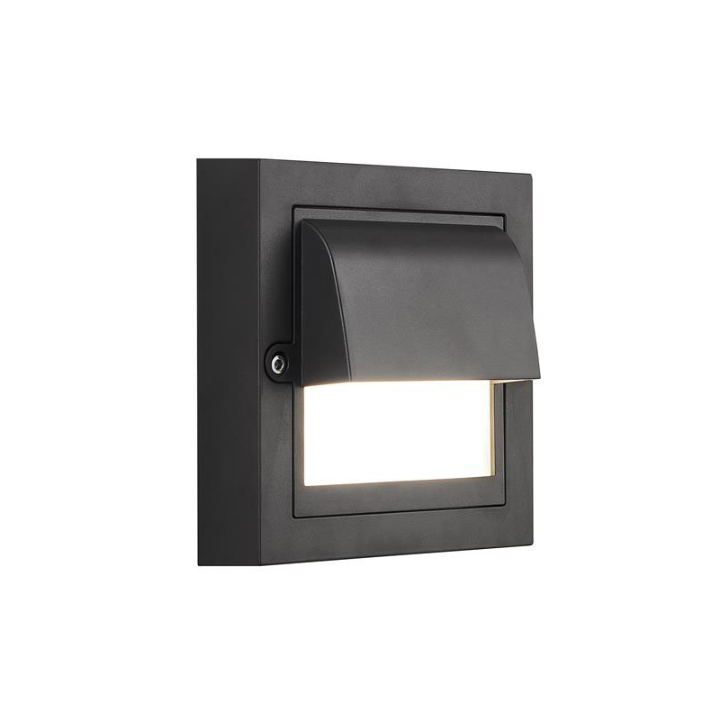 Απλίκα Led Εξωτερικού Χώρου Eurolamp Senario 145-52125 Black 3CCT