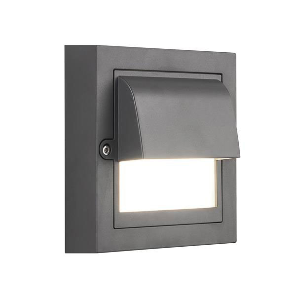 Απλίκα Led Εξωτερικού Χώρου Eurolamp Senario 145-52127 Dark Grey 3CCT