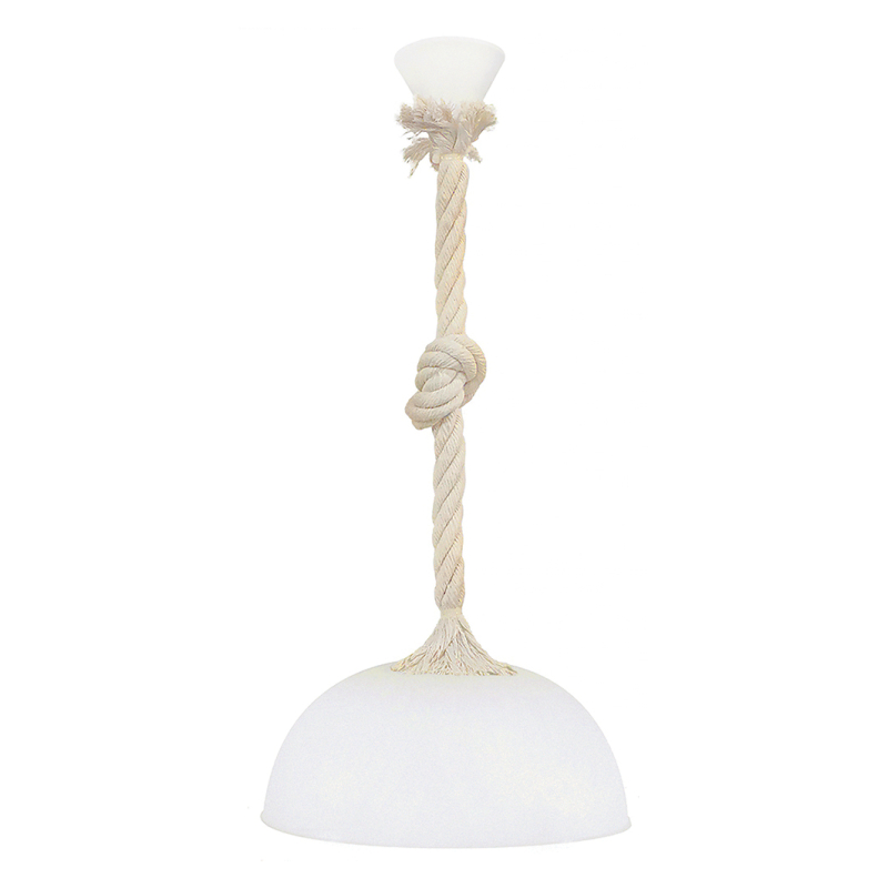 Φωτιστικό Οροφής Μονόφωτο Heronia Macrame Sfera/30 31-1058 Rope/White