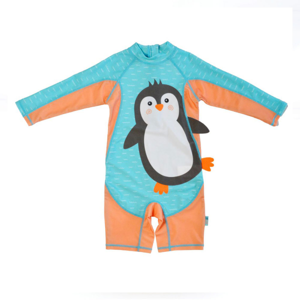 Παιδικό Ολόσωμο Μαγιό Με Αντηλιακή Προστασία Zoocchini Penguin