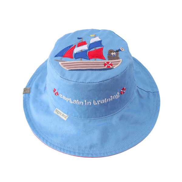 Παιδικό Καπέλο 2 Όψεων Με Προστασία UV FlapjackKids Tall Ship/Lighthouse