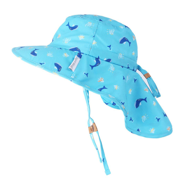 Παιδικό Καπέλο Με Αντηλιακή Προστασία FlapjackKids Whale/Octopus