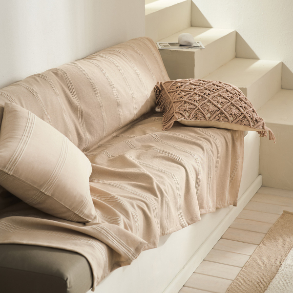 Διακοσμητική Μαξιλαροθήκη (43x43) Gofis Home Sahara Wet Sand Beige 193/06