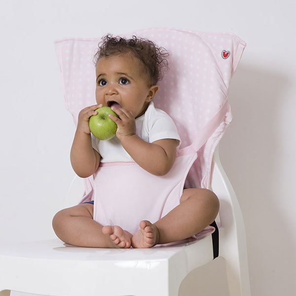 Φορητό Καθισματάκι Φαγητού (6+ Μηνών) Baby To Love Pocket Chair Ροζ Αστέρια BTL302948