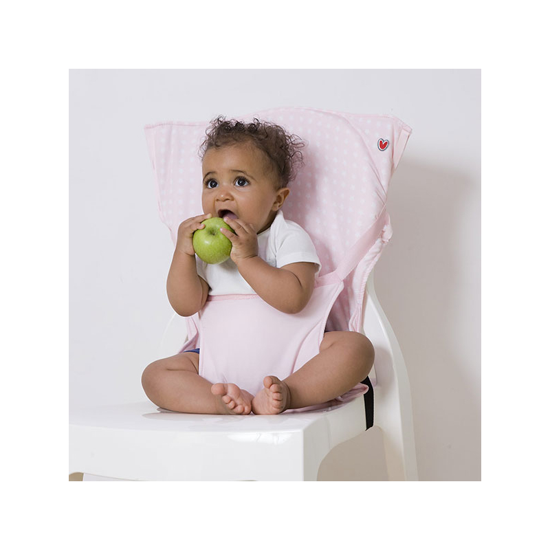 Φορητό Καθισματάκι Φαγητού (6+ Μηνών) Baby To Love Pocket Chair Ροζ Αστέρια BTL302948