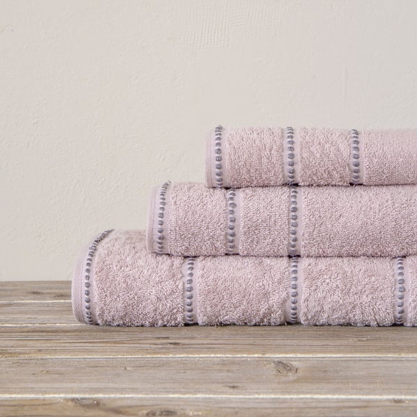 Πετσέτες Μπάνιου (Σετ 3τμχ) Nima Prestige Pink 450gsm