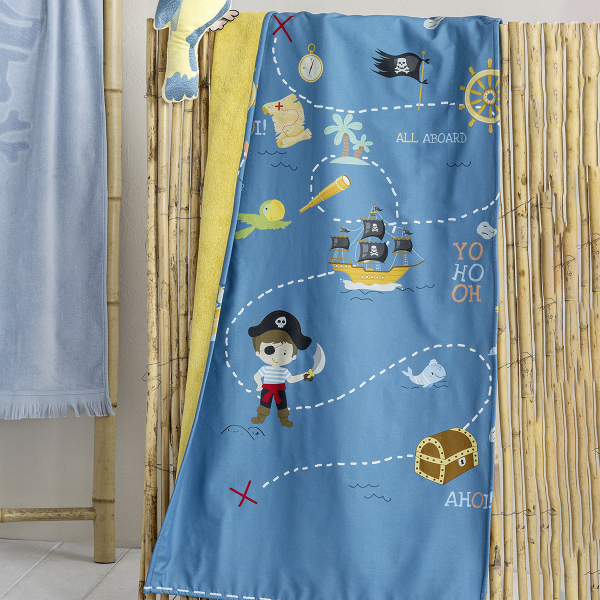 Παιδική Πετσέτα Θαλάσσης-Παρεό (70x140) Nima Pirate Island
