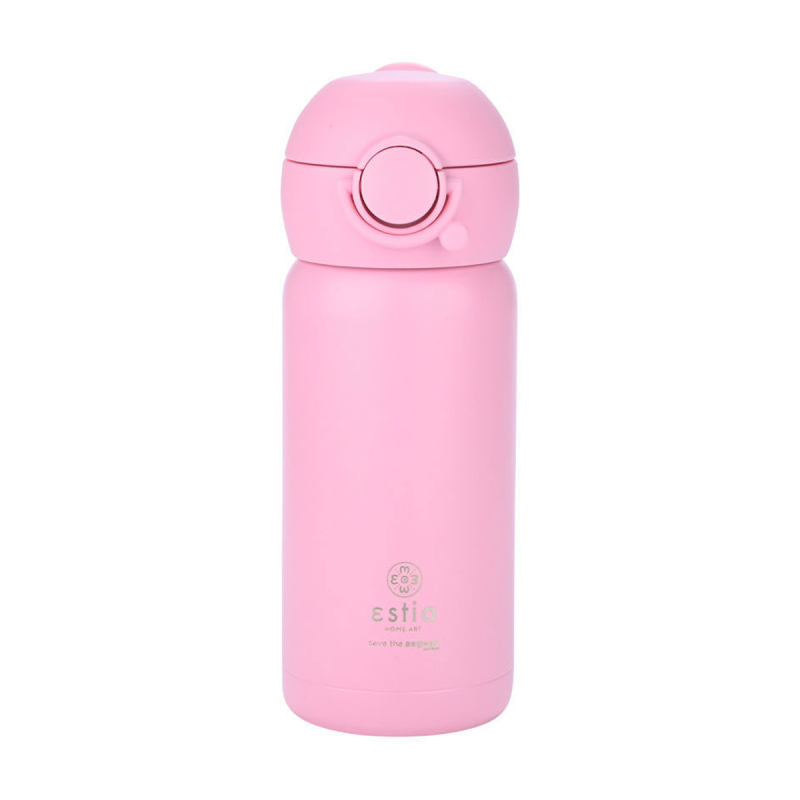 Παγούρι - Θερμός 350ml Με Καλαμάκι Estia Save The Aegean Candy Pink 01-23515