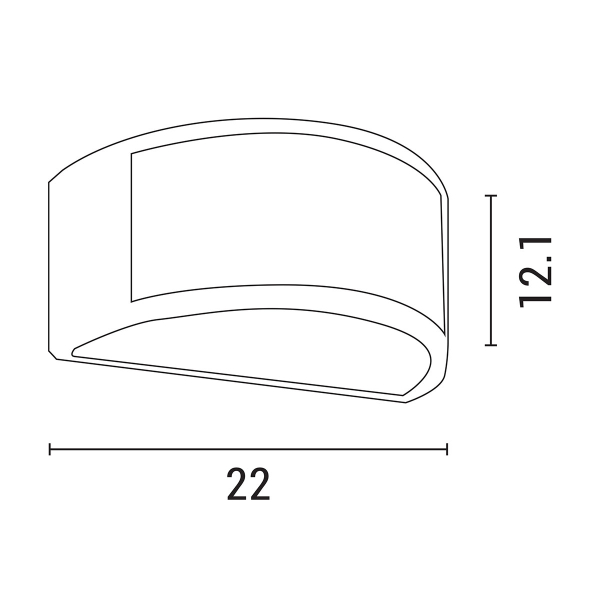 Απλίκα Εξωτερικού Χώρου Eurolamp 145-20212 Grey