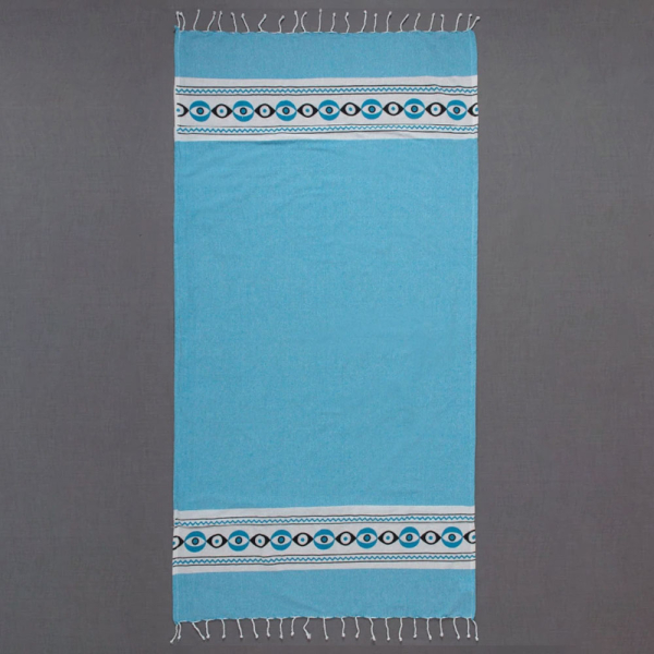 Πετσέτα Θαλάσσης-Παρεό (90x180) Silk Fashion nkp707 Τυρκουάζ