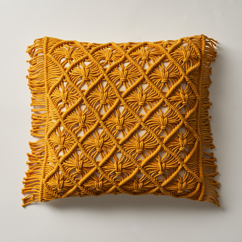 Διακοσμητική Μαξιλαροθήκη (43x43) Gofis Home Sahara Wet Rattan Yellow 193/10