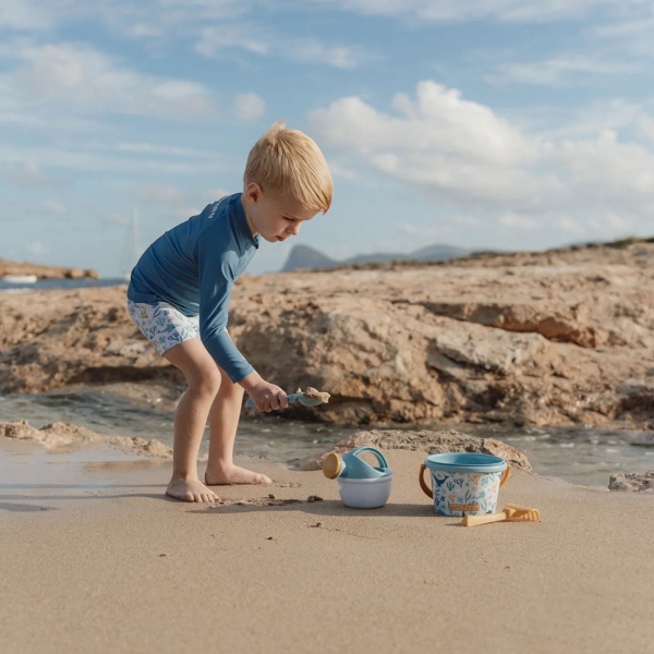 Κουβαδάκι + Φτυαράκια Παραλίας (Σετ 4τμχ) Little Dutch Ocean Dreams Μπλε