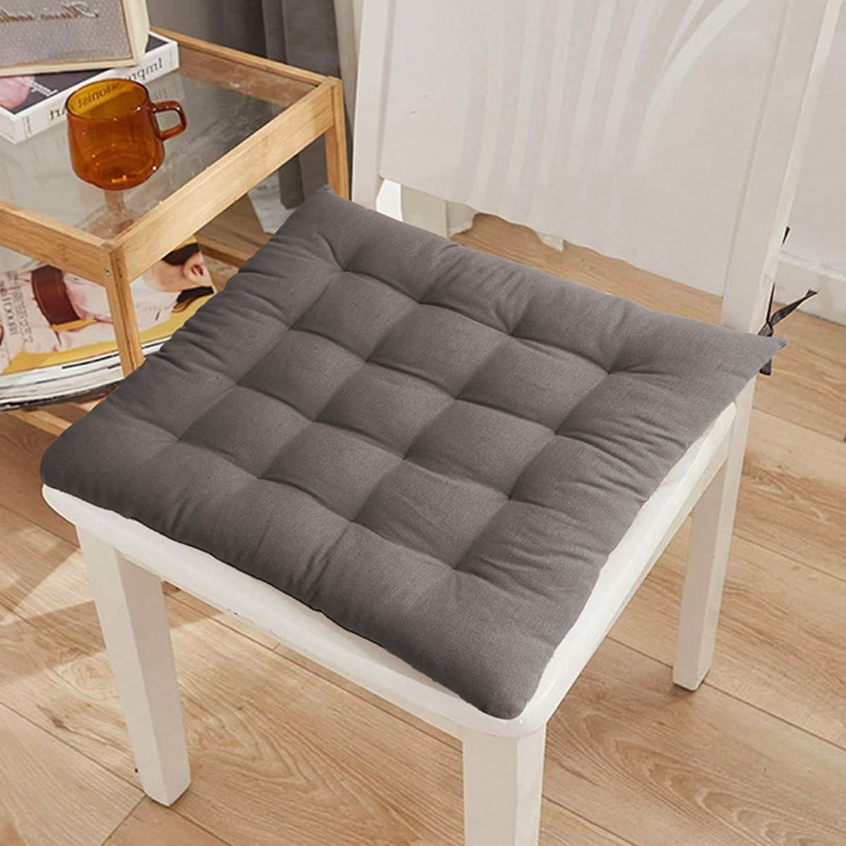 Μαξιλάρι Καρέκλας (40×40) Melinen Mad Brown/Grey