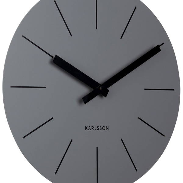 Ρολόι Τοίχου (Φ30) Karlsson Arlo Dark Grey