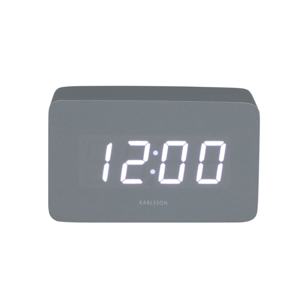 Ψηφιακό Ρολόι Επιτραπέζιο (4.3x5.9) - Ξυπνητήρι Karlsson Spry Tube Mouse Grey