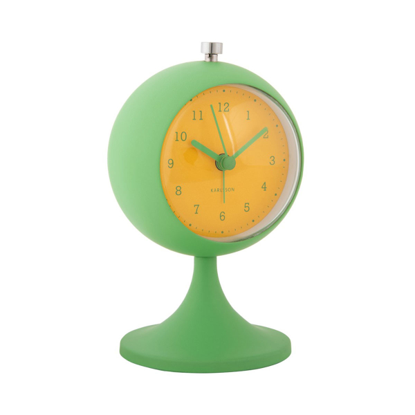 Ρολόι Επιτραπέζιο (Φ9x14.2) - Ξυπνητήρι Karlsson Funky Retro B.Green