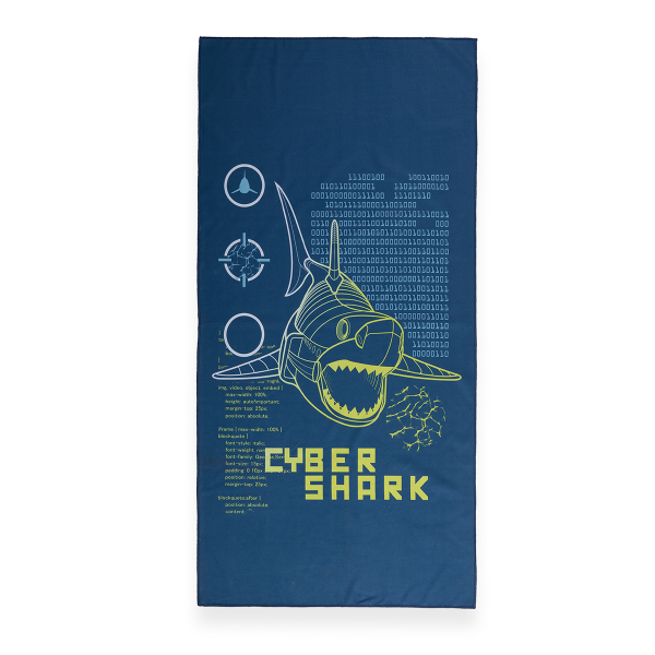 Παιδική Πετσέτα Θαλάσσης Microfiber (75x150) Nef-Nef Cyber Shark
