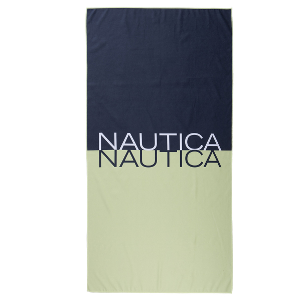 Πετσέτα Θαλάσσης Microfiber (75x150) Nautica By Nef-Nef Duocolor Lime 380gsm