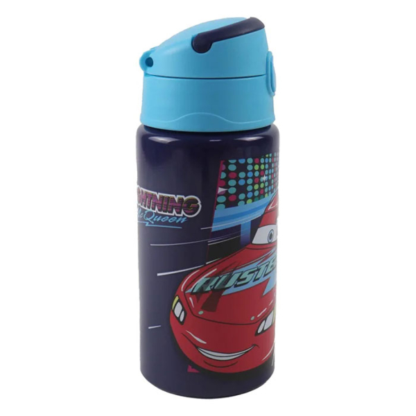 Παγούρι 500ml Με Καλαμάκι Gim Flip Cars