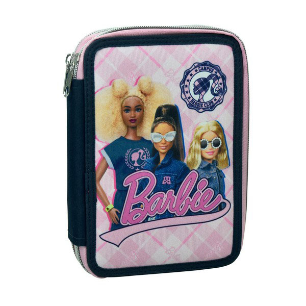 Κασετίνα Διπλή Γεμάτη (18x15x4) Gim Barbie Varsity