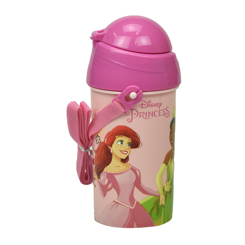 Παγούρι 500ml Με Καλαμάκι Gim FD Princess Summer Fun