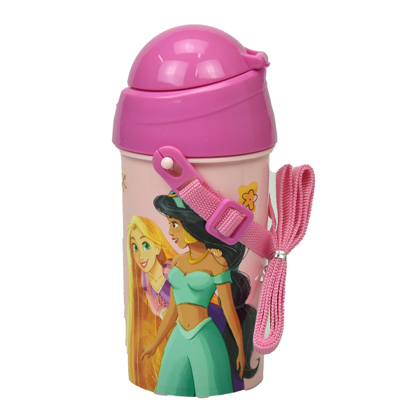 Παγούρι 500ml Με Καλαμάκι Gim FD Princess Summer Fun