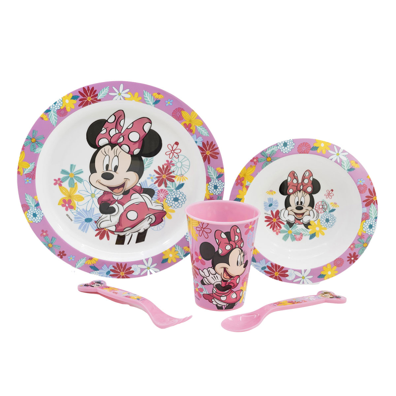 Παιδικό Σετ Φαγητού 5τμχ Stor Minnie Mouse Spring Look