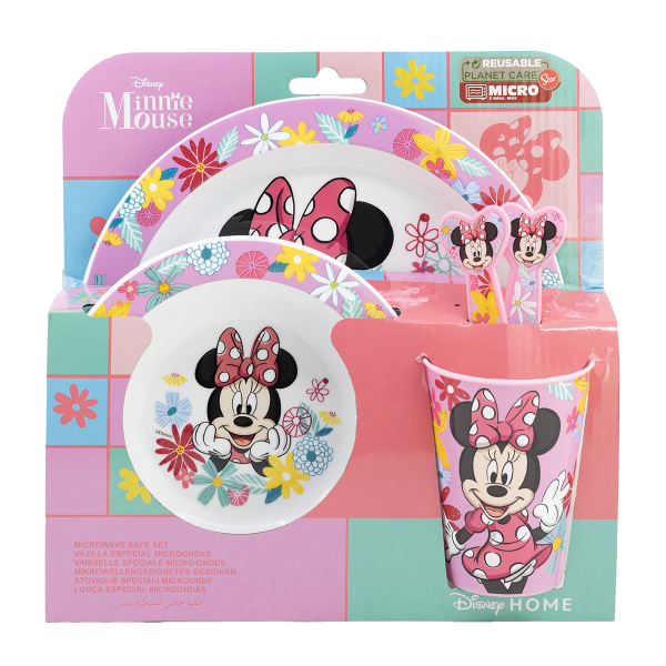 Παιδικό Σετ Φαγητού 5τμχ Stor Minnie Mouse Spring Look