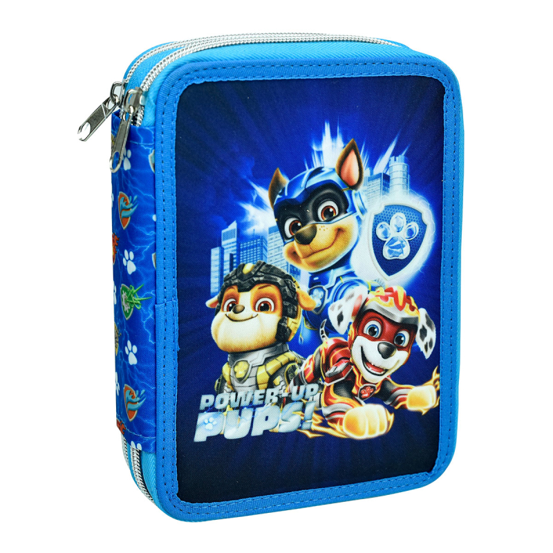 Κασετίνα Διπλή Γεμάτη (18x15x4) Gim Paw Patrol Mighty Movie