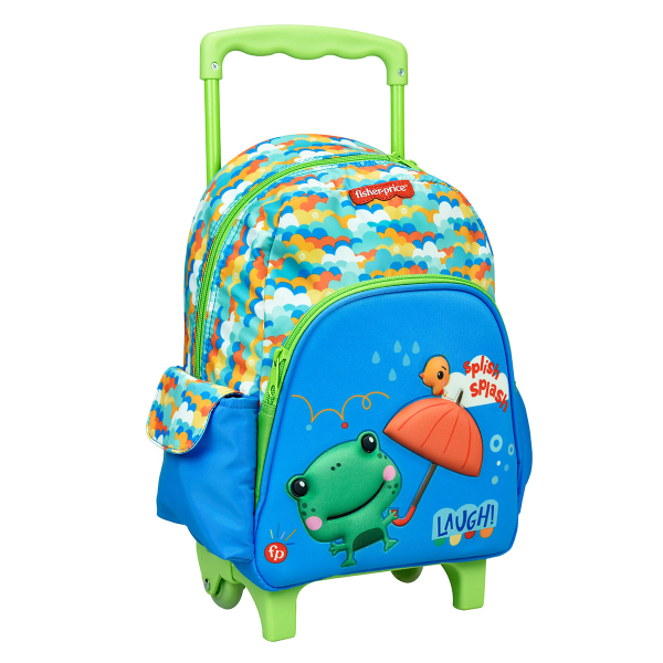 Σχολική Τσάντα Τρόλεϊ Νηπιαγωγείου (25x15x30) Fisher Price Frog