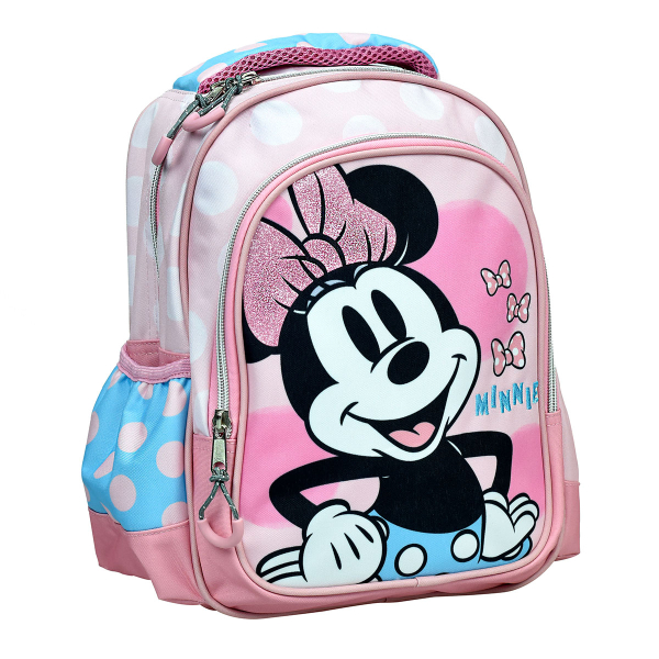 Σχολική Τσάντα Νηπιαγωγείου (25x15x30) Gim Minnie Polka Dot Powder