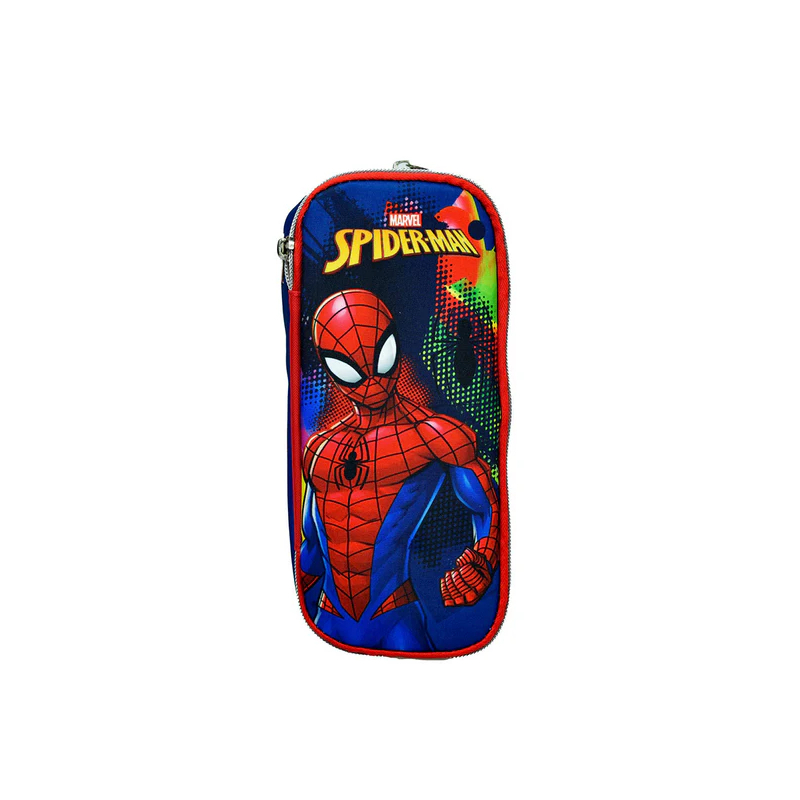 Κασετίνα Διπλή (23.5x10.5x6) Gim Spiderman Silver Eyes