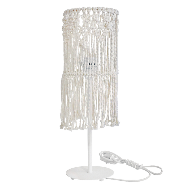 Πορτατίφ Heronia Macrame 01 Handmade 31-1118 Rope/White