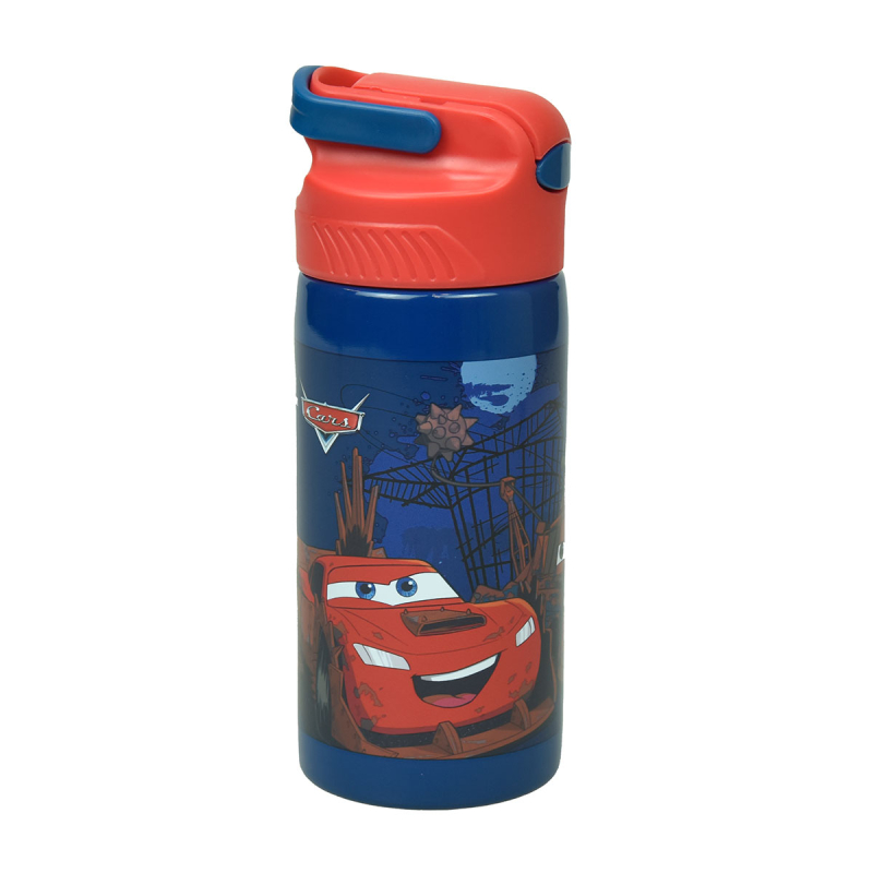 Παγούρι 500ml Με Καλαμάκι Gim SS Cars Road Rumblers