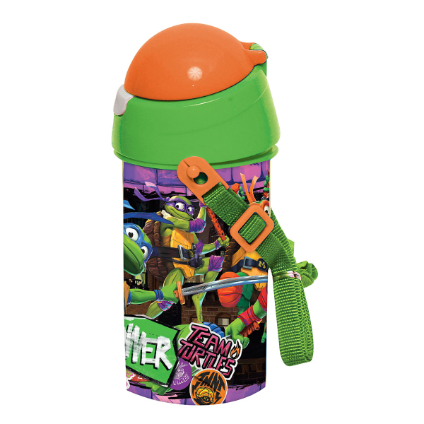 Παγούρι 500ml Με Καλαμάκι Gim FD Ninja Turtles Movie