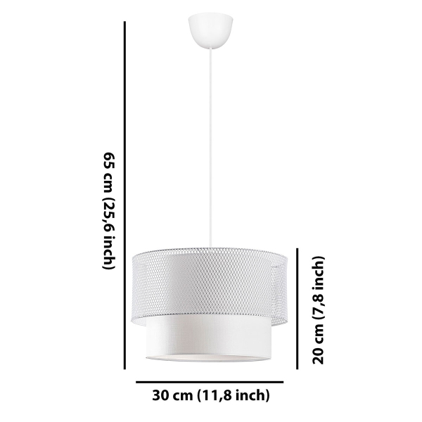 Φωτιστικό Οροφής Μονόφωτο A-G Cake 390FLH1814 White