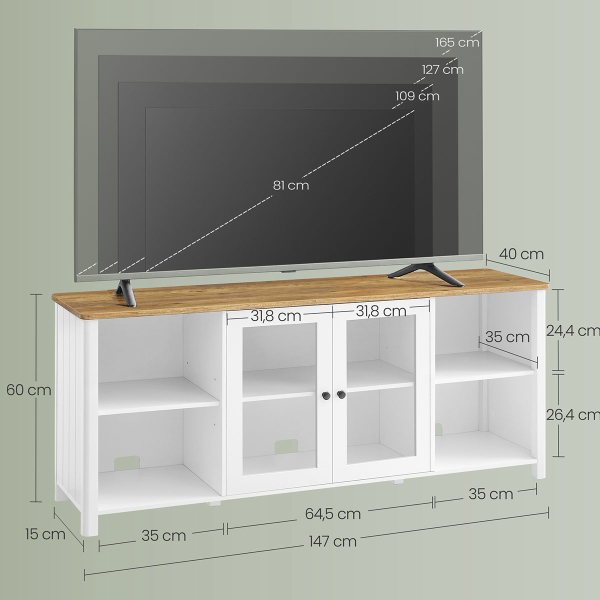 Έπιπλο Τηλεόρασης (147x40x60) Vasagle LTV320T14