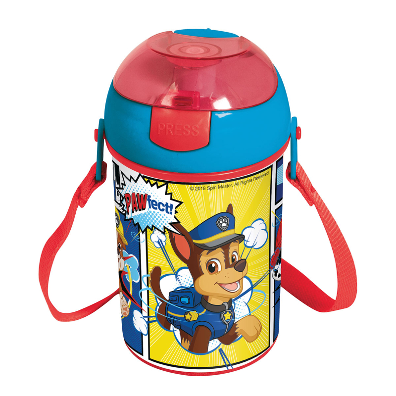 Παγούρι 450ml Με Καλαμάκι Stor Pop Up Paw Patrol Comic