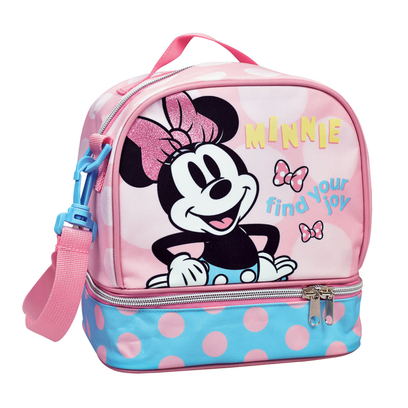 Ισοθερμική Τσάντα Φαγητού (20x15x21) Gim Minnie Polka Dot Powder