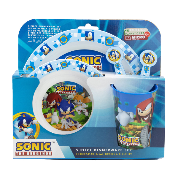 Παιδικό Σετ Φαγητού 5τμχ Stor Sonic