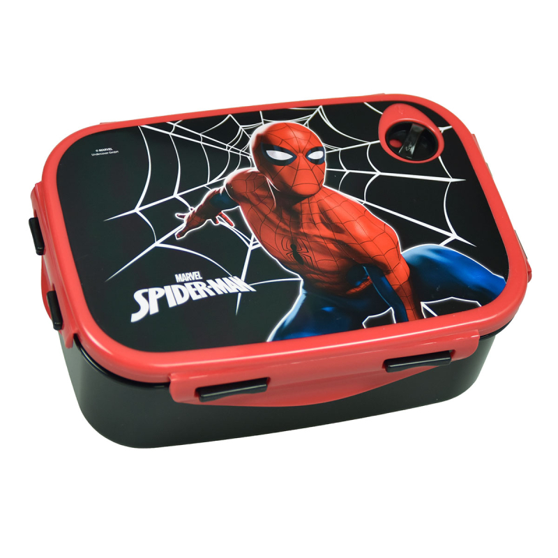 Φαγητοδοχείο 800ml (17.5x13x7) Gim Spiderman Black City