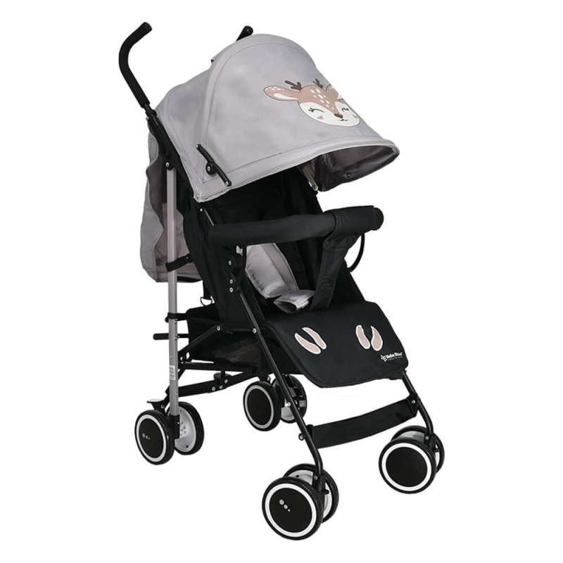 Καρότσι Μπαστούνι (6-36 Μηνών) Bebe Stars Buggy Deer Grey