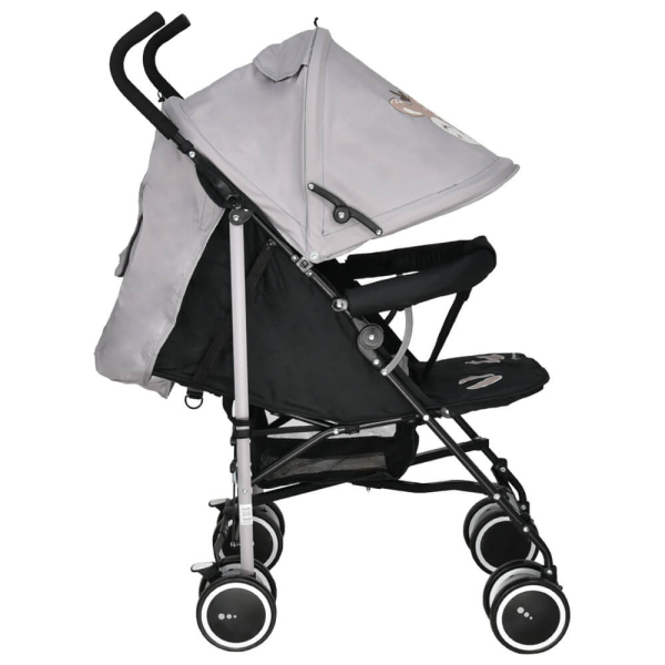 Καρότσι Μπαστούνι (6-36 Μηνών) Bebe Stars Buggy Deer Grey