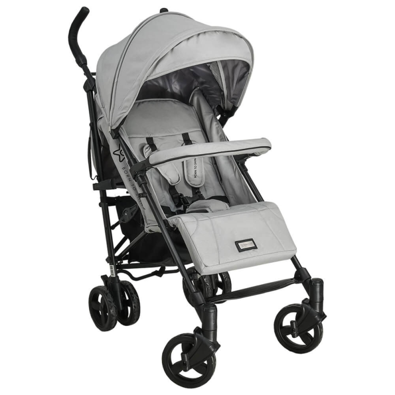 Καρότσι Μπαστούνι (6-36 Μηνών) Bebe Stars Buggy Adam Ice Grey 186-188