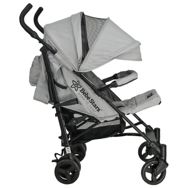 Καρότσι Μπαστούνι (6-36 Μηνών) Bebe Stars Buggy Adam Ice Grey 186-188