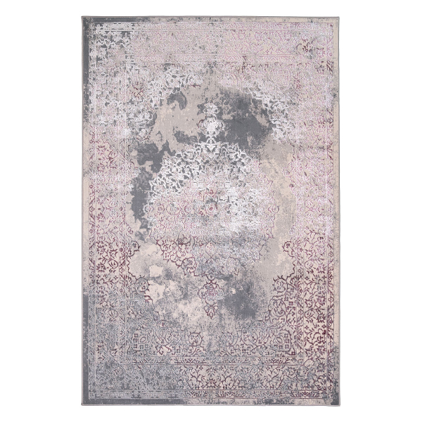 Χαλί Διαδρόμου (80x140) Βιοκαρπέτ Cresset 5782B L.Grey/Lila