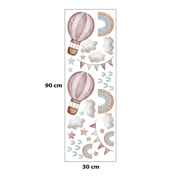 Παιδικά Αυτοκόλλητα Τοίχου Sipo Balloons SIP-WS63040