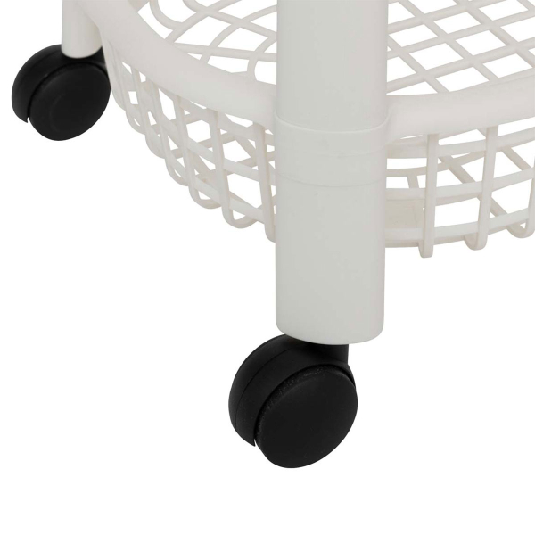 Τρόλεϊ/Ραφιέρα 4 Θέσεων (46.5x25.5x79) F-V Basket Trolley White 189990B