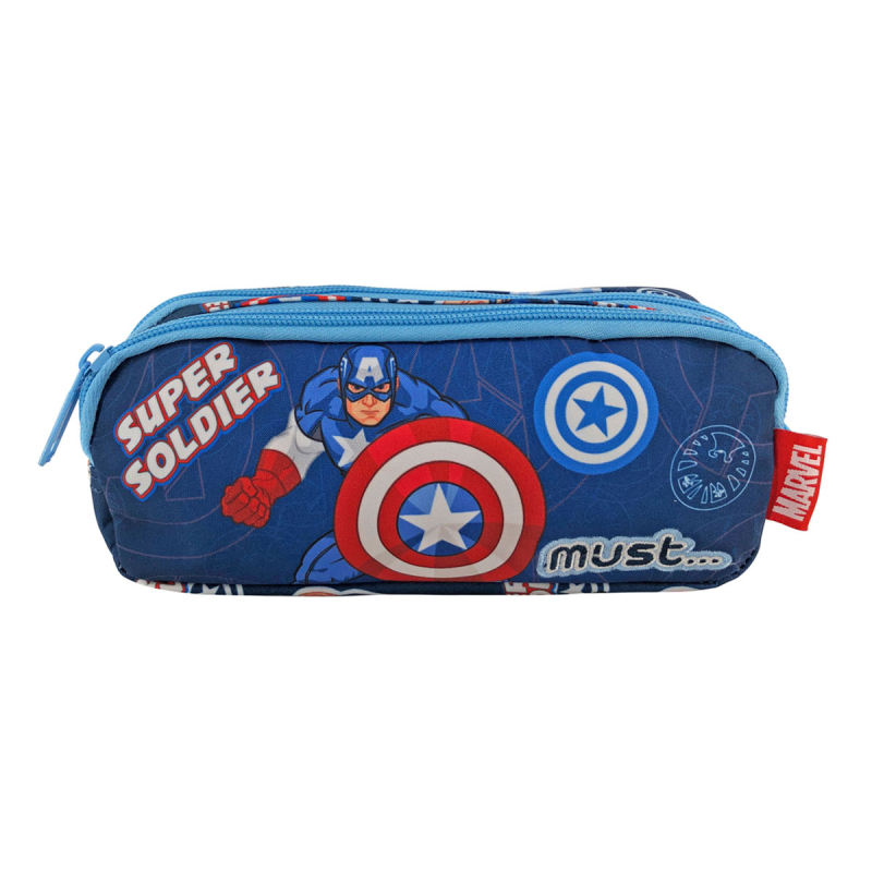 Κασετίνα Διπλή (21x6x9) Must Captain America Super Soldier 506124